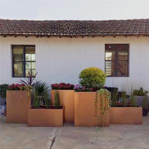 Wholesale Custom Size Stainless Steel Flowerpot High Durability Indoor Outdoor from china suppliers