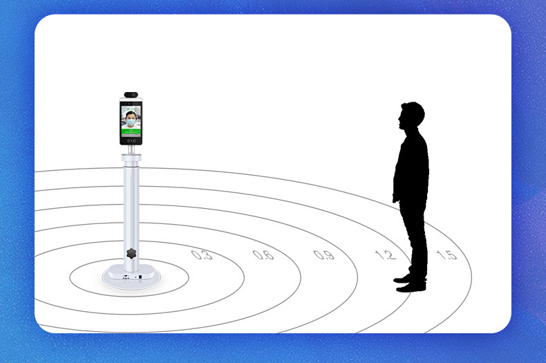 Through Mask Face Recognition Thermometer
