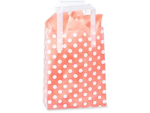 Semi-Transparent FROSTED (SMALL) Rigid Plastic Soft Loop Handle Gift / Retail Shopping Bags