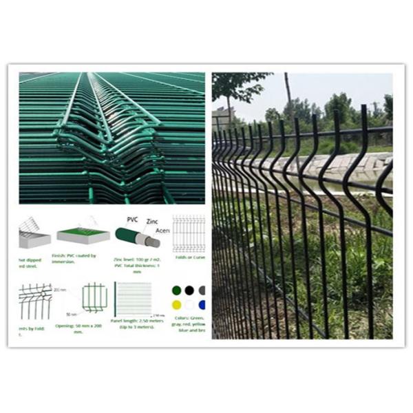 Security Green Powser Coating Wire Mesh Fence Panels For Residential