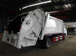 120hp Back Loader Garbage Truck , 5m3 Isuzu 600P 5cbm Refuse Compactor Waste