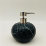 Round Shape Bathroom Countertop Accessories in Great Flowers Green Marble