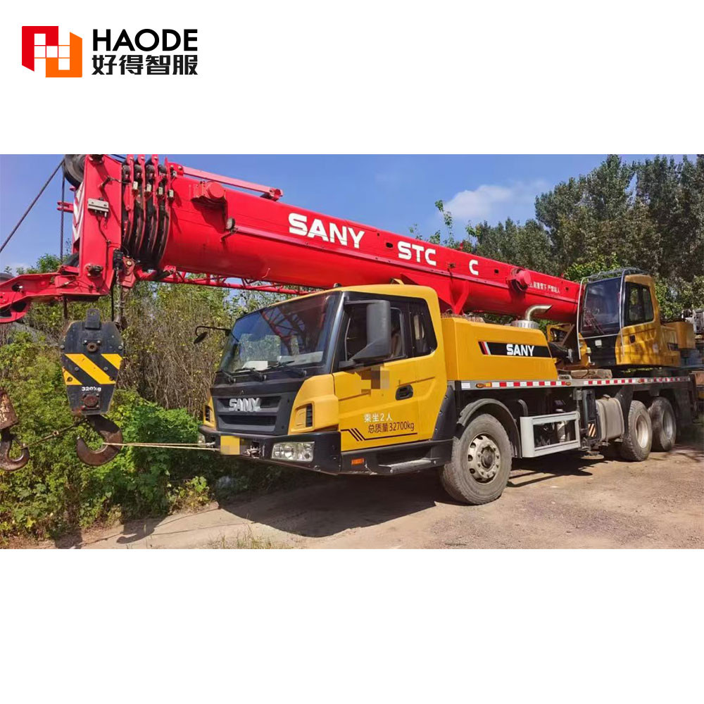 Hydraulic Control System Top Brand Used Sany 4 Sections Booms 25 Ton Loading Capacity Truck Crane Stc250c5 on Sale