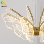 Artistic Transparent Creative Modern Butterfly Pendant Light For Bedroom Dining