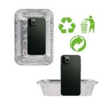 Hotsale Food Grade Custom Logo Rectangle Aluminum Takeaway Foil Food Containers