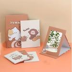 Modern Style Square Pocket Circle Compact Mini Cosmetic Mirror for Everyday