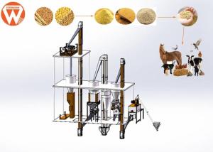 Wholesale 2 T / H Animal Poultry Pellet Feed Plant With Feed Grinder And Mixer Equipment from china suppliers