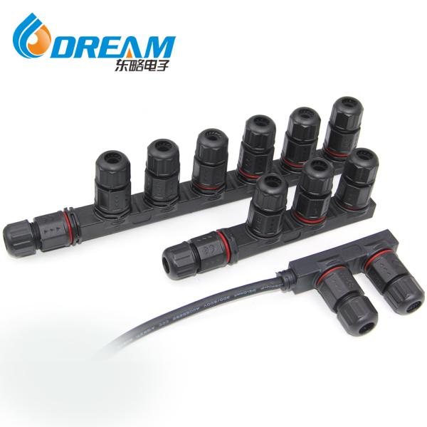 DREAM START M16 Screw Fixing IP67 Assembly Wire Waterproof Splitter Connector 2 Pin
