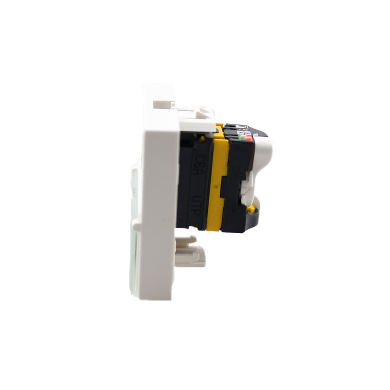 RJ45 UTP Cat6A Cat6A Cat5e Keystone Modular Jack Wall Coupler for Exact Cables ABS