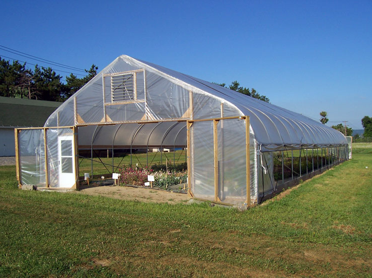 Large Hydroponic Galvanized Steel Pipe For Film Greenhouses in Double or Single Layer