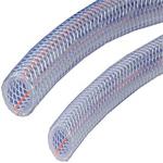 clear fiber reinforced flexible hose PVC transparent wall braided water pipe