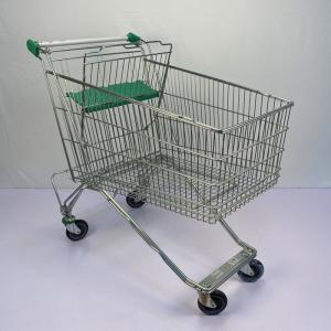 Wholesale Metal General 180L Store Shopping Cart CE Certificate Foldable Steel Shopping Cart from china suppliers