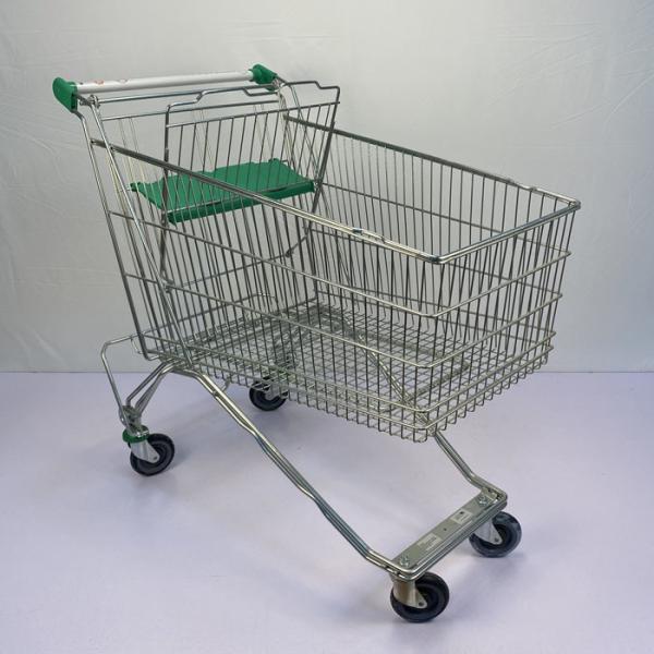 Metal General 180L Store Shopping Cart CE Certificate Foldable Steel Shopping