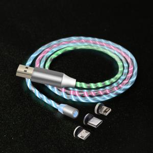 Wholesale IOS Type C Led Light Flow Usb Charging Cable , Led Magnetic Usb Cable from china suppliers