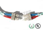 50 / 125 um Fiber Optic Patch Cord MM OM 4 For Test Equipment / Metro
