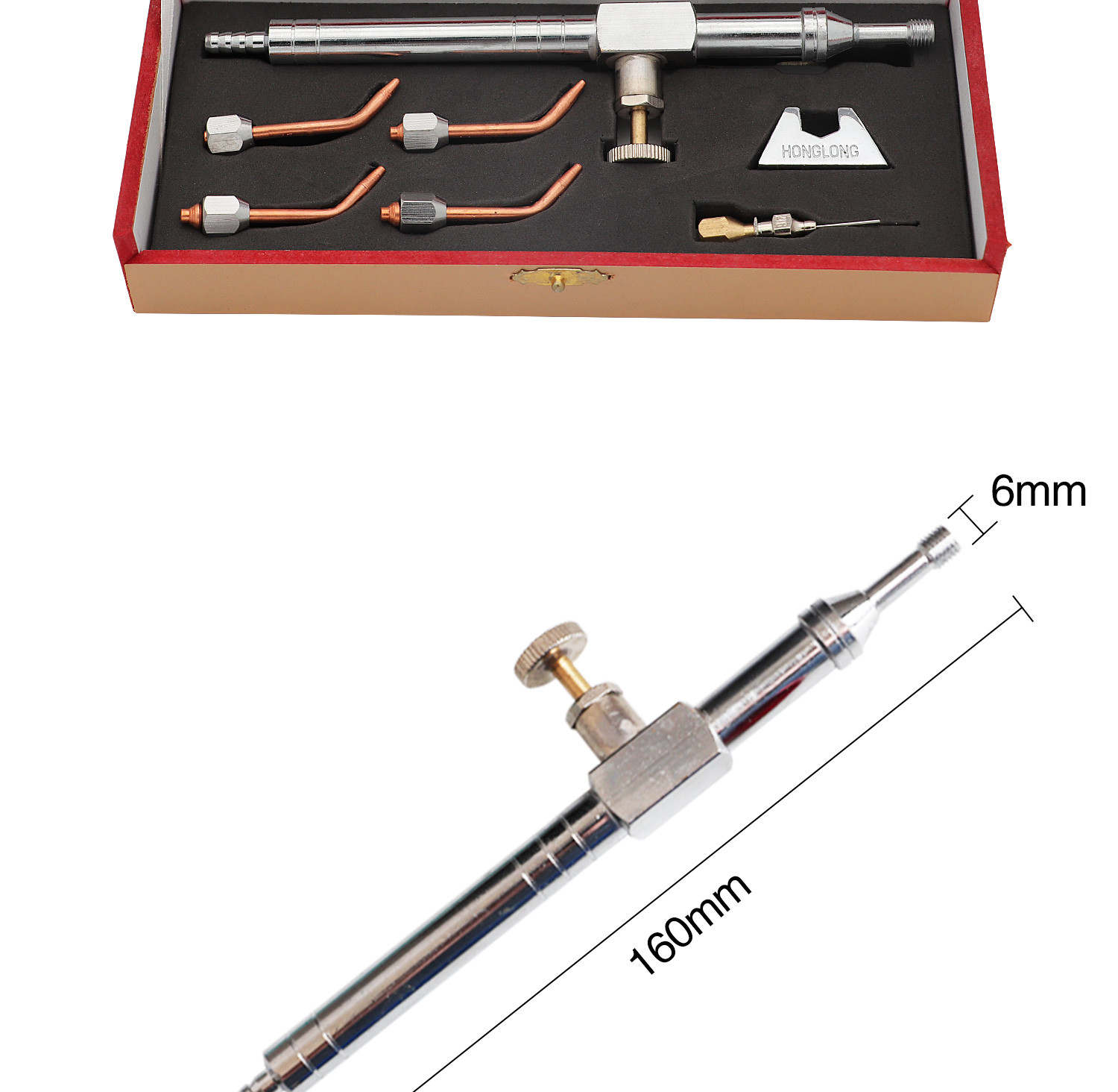 Metal Welding Machine Accessories Oxygen Welding Torch With 5 Tips