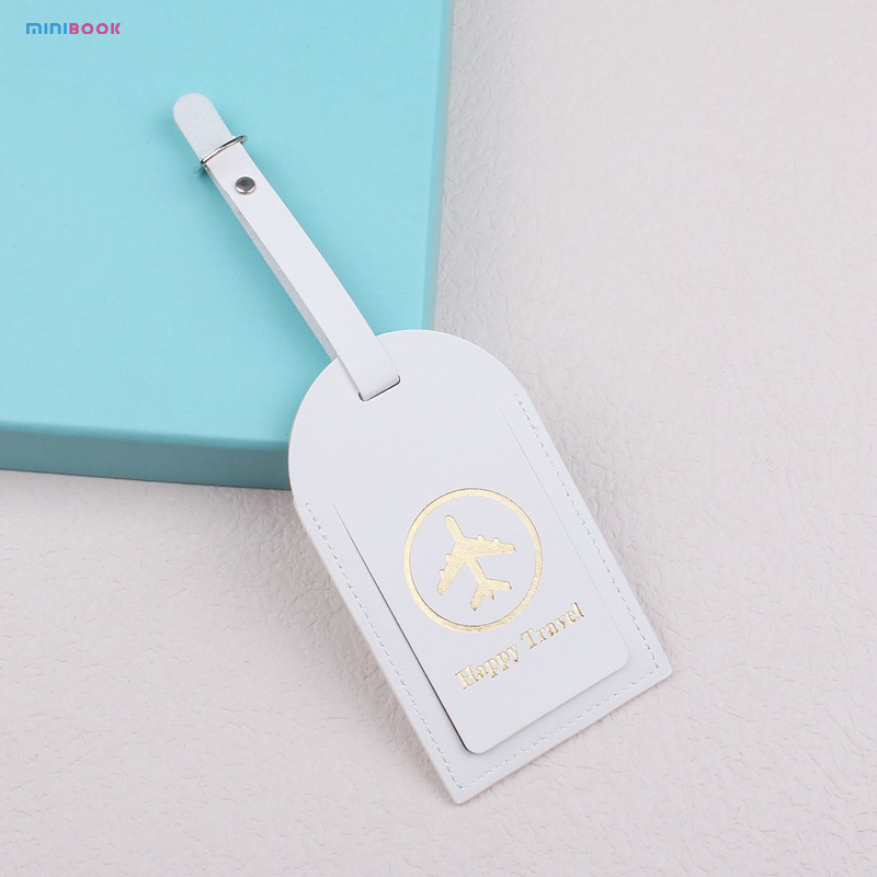 Custom Logo Gold Foiled Passport Holder Luggage Tag Gift Set For Travel Accessories