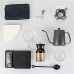 Novelty Design Black Outdoor Travel Drip Coffee Set with Perfect Gift Boxed