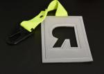 Reflective TPU Material Debossed Logo Hang tags Custom Clothing Labels