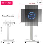 Floor-Standing Digital Signage Video Vertical TV 43/50Inch Movable High