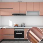 PVC Reflective Metallic Peel And Stick Wallpaper Self Adhesive Bronze Wallpaper