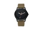 Waterproof Quartz Movt Alloy Case Watch With Stainless Steel Back Cover