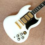 High quality SG electric guitar styles, ebony fingerboard, gold hardware, 3