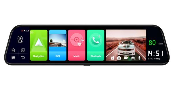 12 Inch ADAS 4G Car DVR FHD1080P Rearview Mirror Car Recorder 32GB GPS