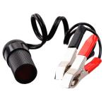 Clamp On Car Cigarette Lighter Extension Cable 12V 24V For Car Battery
