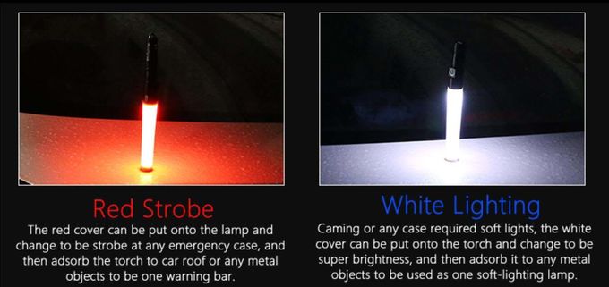 3W 350Lm USB Rechargeable LED Flashlight With Safety Hammer 3 Modes