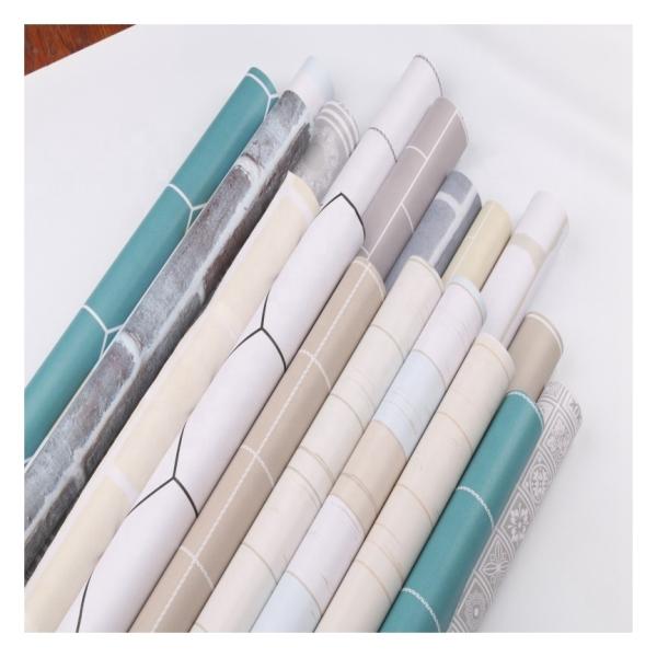 Self-adhesive Washable Tile Designs Kitchen Wallpaper Oil-proof Stickers Anti