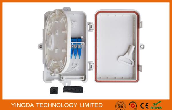 4 Port UV Weather Resistant FTTH Fiber Termination Box 4 Fibers SC Wall Mount