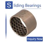 Track Roller Flange Bimetal Bearing Bushes , Steel Bronze Bimetal Bush