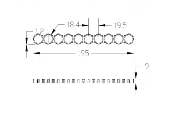 Cylindrical ABS 18650 Battery Holder 2 Cell 6P 10P 13P Size Black Color