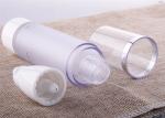 Clear Frosted Airless Pump Bottles Cosmetic 15ml 50ml For Lotion Cream OEM