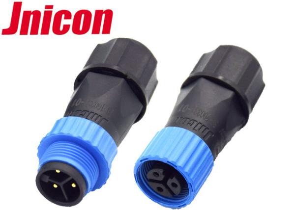 M15 Field Assembly 3 Pin Electrical Power Connectors , Water Resistant Cable