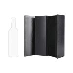 Foldable Embossed Wine Gift Box Packaging , Liquor Bottle Gift Box Cardboard