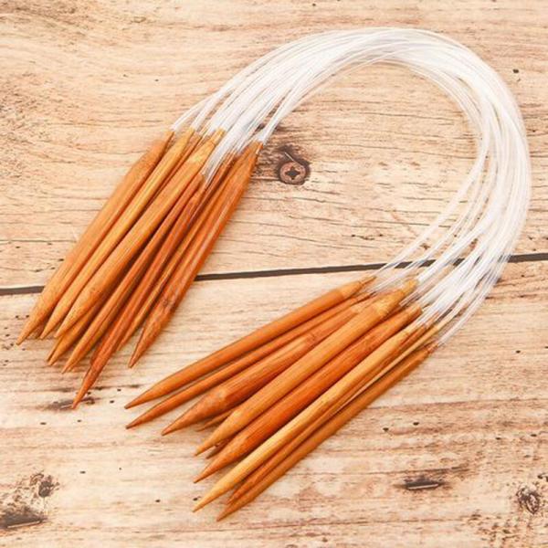 Bamboo Knitting Needles DIY Sweater Weave Knitting Tools Sewing Accessory Bamboo Carbonized Bamboo Needles For Knitting Works