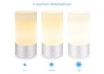 Modern Led Atmosphere Lamp , RGB Color Changing Touch Bedside Table Lamps 2900