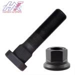 M22x1.5 Bell Housing Bolt Truck Hub Bolt 22mm Head Phosphate Black