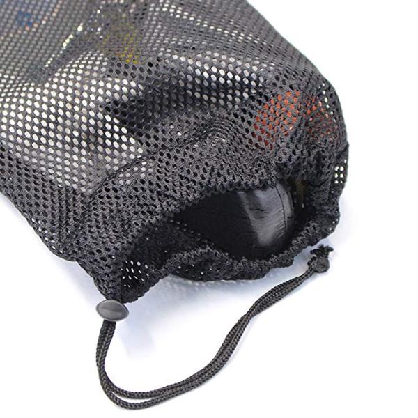 OEM Black Mesh Drawstring Bags Recycled Multi Functional For Golf Ball Mini Stuff