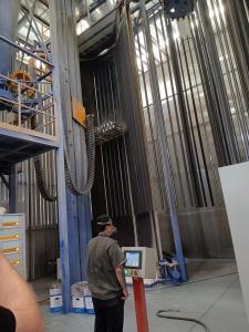 Wholesale SUS Metal PP Spray Booth Vertical Powder Coating Line For Aluminium Alloy Profiles from china suppliers
