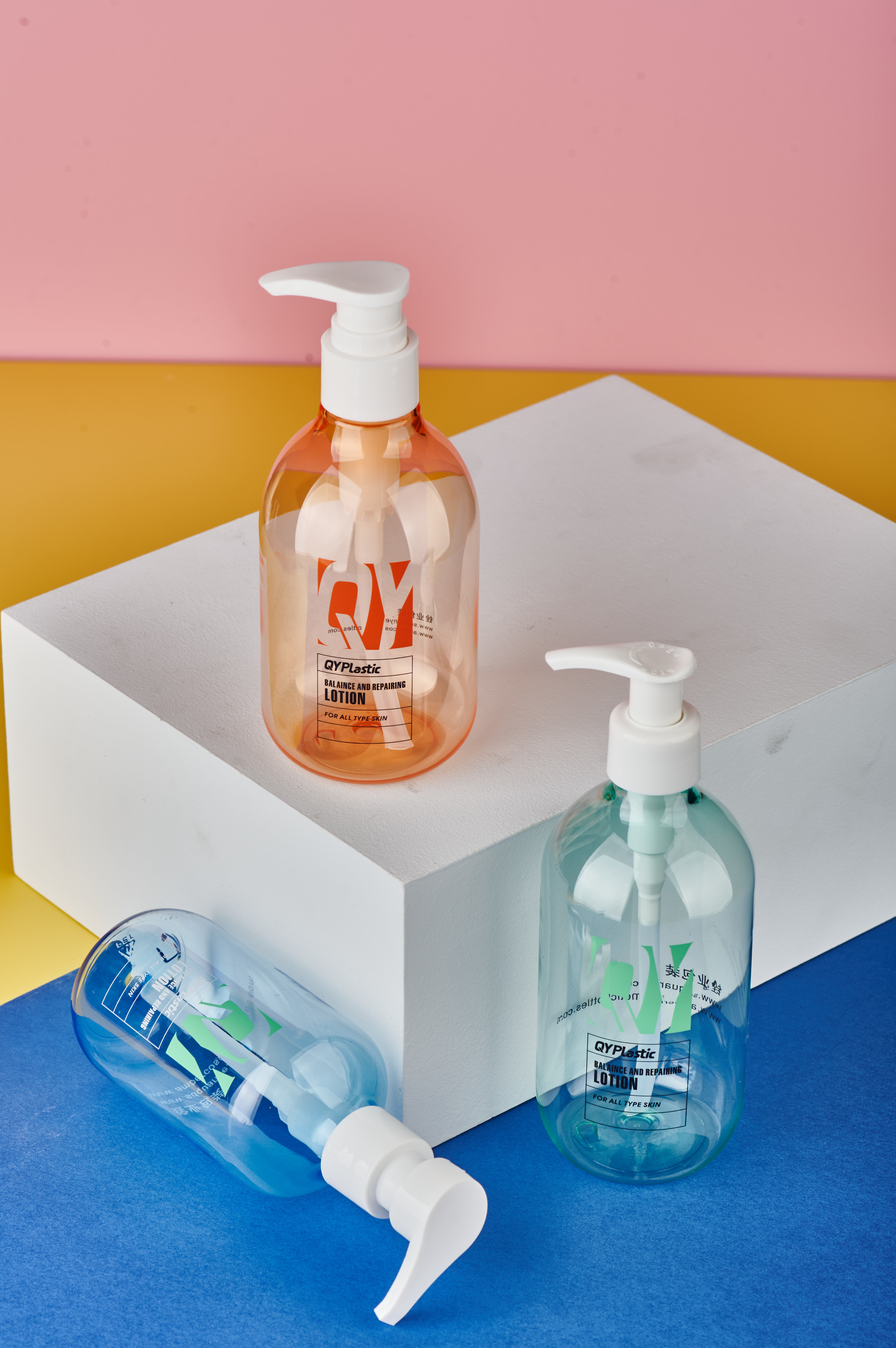 130ml 200ml Hair Conditioner Shampoo Plastic Bottle With Lotion Pump PCR PET