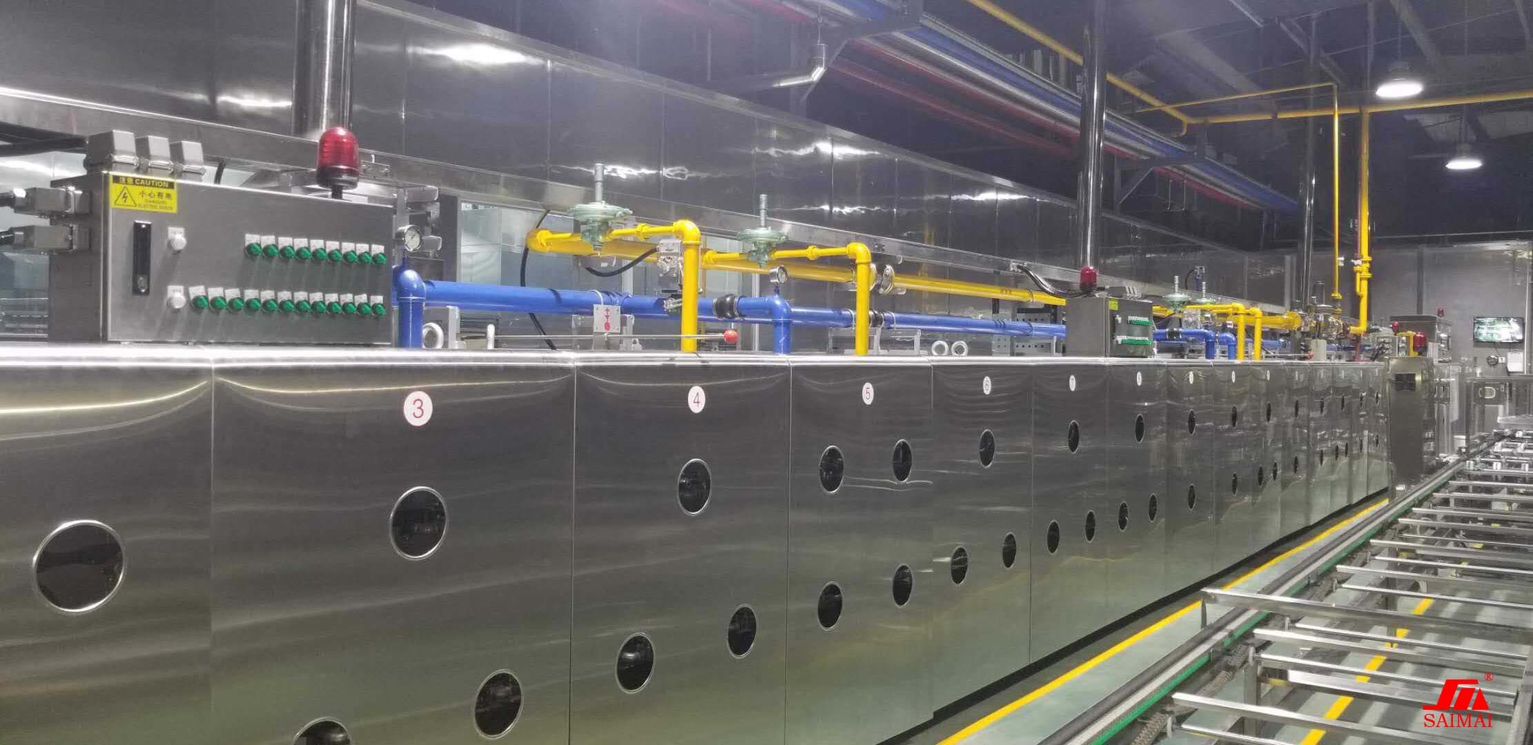 Independent Temperature Control 380V Egg Yolk Cake Bakery Machinery And Equipment