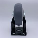 4 Inch TPR Rubber With Rigid Non-Swivel Top Plat Caster
