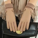Women Pu Racing Riding Winter Motorcycle Gloves 22x16cm For Outdoor Sports