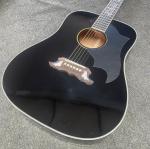 Miniature Acoustic Guitar ELVIS PRESLEY Dove Ebony Custom Black
