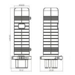 36-Core Density Splice Tray IP67 Protected Dome Splice Closure for Fiber Optic