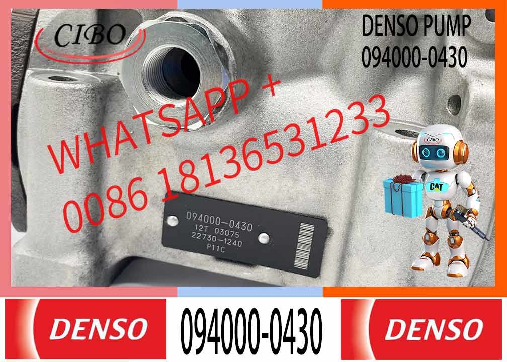 High Quality Common Rail Injection Pump 094000-0430 Fuel Injection Pump 094000-0430 for HINO P11C