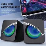 OEM 2 X 3W Black 2.0 PC Speakers Fullband Frequency For Home Office